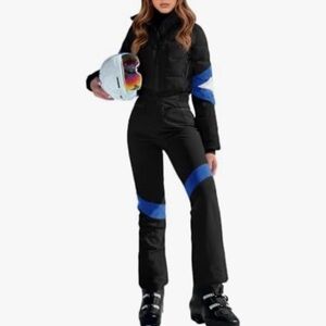 NWT Yousify Womens Onesie Ski Suit Winter Outdoor Sports Warm Waterproof large